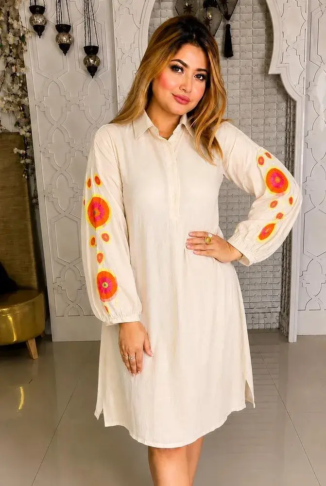 Starlight Hand-Embroidered Dress (JD1439)